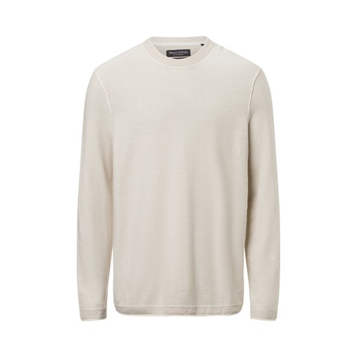 Marc O'Polo Sweter z zawartością lnu Mężczyźni Bawełna piaskowy marmurkowy ze sklepu vangraaf w kategorii Swetry męskie - zdjęcie 179416354