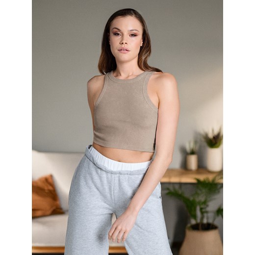 Bluzka damska Sinsay z okrągłym dekoltem 