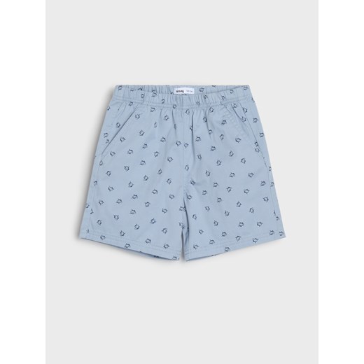 Sinsay - Bawełniane szorty 2 pack - niebieski Sinsay 122 Sinsay