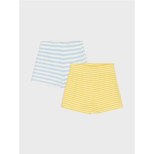 Sinsay - Szorty z elastycznej dzianiny 2 pack - kremowy - id: 401DG-01X - marki Sinsay - 179419654 Sinsay - Szorty z elastycznej dzianiny 2 pack - kremowy ze sklepu Sinsay w kategorii Spodenki dziewczęce - zdjęcie 179419654