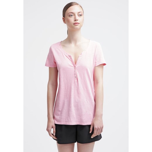 Esprit Tshirt basic coral pink zalando bezowy bez wzorów/nadruków