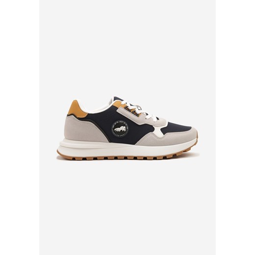 Niebieskie Buty Sportowe z Przeszyciami i Ozdobną Naszywką Palianea ze sklepu born2be.pl w kategorii Buty sportowe męskie - zdjęcie 179421453