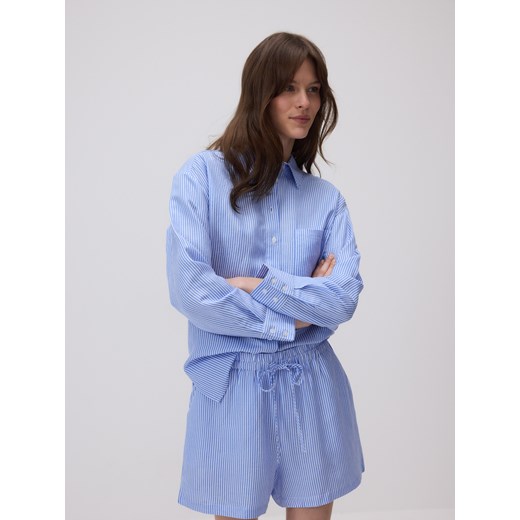 Reserved - Szorty z lnem - wielobarwny Reserved XL Reserved