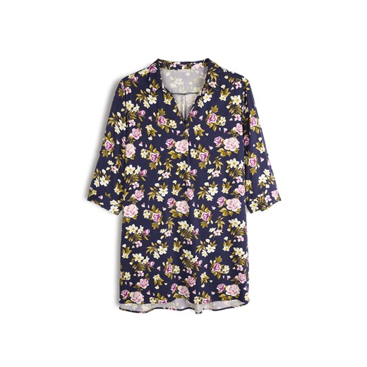 GATE Wiskozowa tunika w kwiaty plus size 44 Gate 44 wyprzedaż gateshop