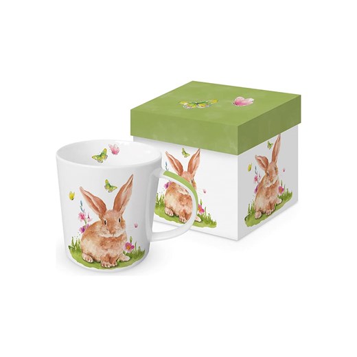 ppd Kubek jumbo &quot;Mr. Rabbit&quot; w kolorze biało-jasnobrązowym - 350 ml ze sklepu Limango Polska w kategorii Kubki - zdjęcie 179422153