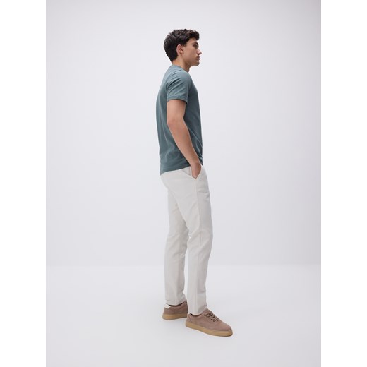 Reserved - Koszulka polo regular ze stójką - jasny zielony Reserved L Reserved