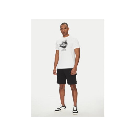 Lacoste T-Shirt TH8917 Biały Regular Fit Lacoste 7 MODIVO