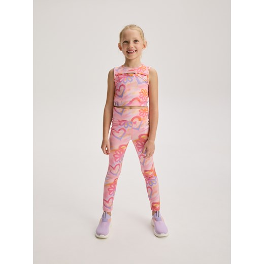 Reserved - Wzorzyste legginsy - wielobarwny Reserved 134/140 (8-9 lat) Reserved