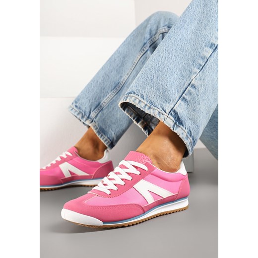 Fuksjowe Sneakersy z Geometrycznym Wzorem Zoloti ze sklepu renee.pl w kategorii Buty sportowe damskie - zdjęcie 179427200