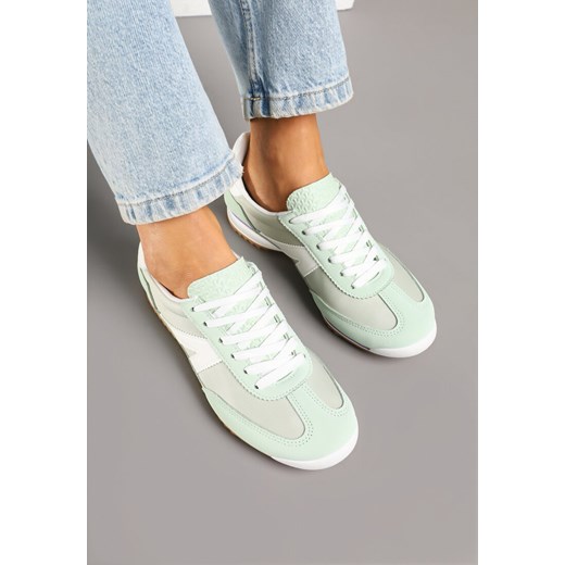 Zielone Sneakersy z Geometrycznym Wzorem Zoloti Renee 41 wyprzedaż renee.pl