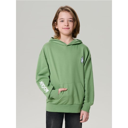 Sinsay - Bluza hoodie The Moomins - zielony ze sklepu Sinsay w kategorii Bluzy chłopięce - zdjęcie 179429692