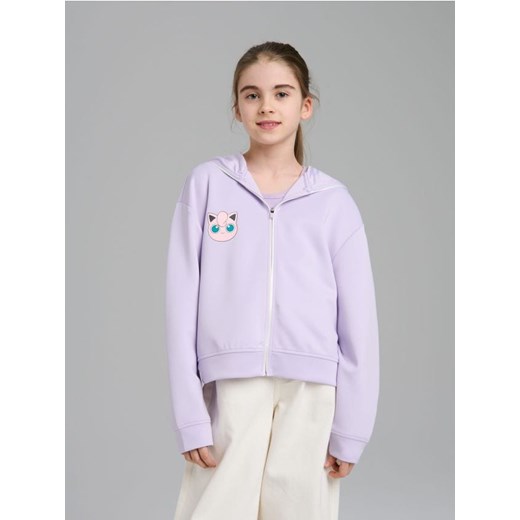 Sinsay - Bluza z kapturem na zamek Pokémon - fioletowy ze sklepu Sinsay w kategorii Bluzy dziewczęce - zdjęcie 179429693