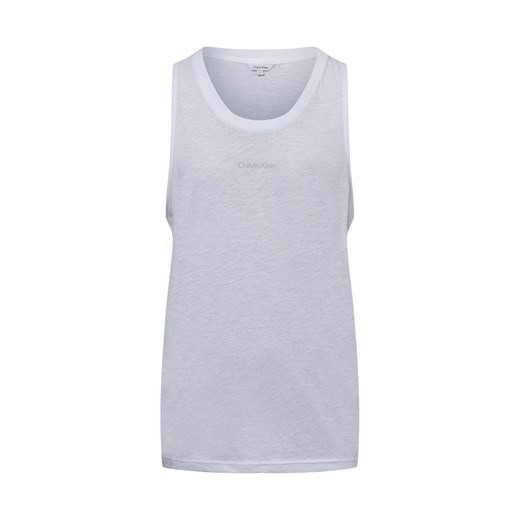 Calvin Klein Tank top męski Mężczyźni Bawełna biały jednolity ze sklepu vangraaf w kategorii T-shirty męskie - zdjęcie 179429782