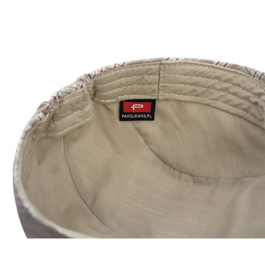Lekki, Męski Kaszkiet Bawełniany - Pako Jeans - Beżowy w Kratkę Pako Jeans Uniwersalny JegoSzafa.pl
