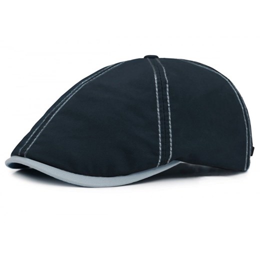 Wiosenno-Letni Kaszkiet w stylu Peaky Blinders - Pako Jeans - Granatowy CPAPJNSKASZKIET100103 ze sklepu JegoSzafa.pl w kategorii Kaszkiety męskie - zdjęcie 179429852