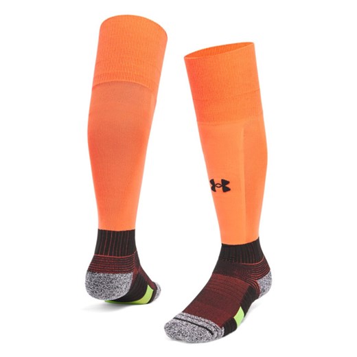 Skarpetki piłkarskie uniseks Under Armour UA Magnetico Pocket 1pk OTC - pomarańczowe ze sklepu Sportstylestory.com w kategorii Skarpetki damskie - zdjęcie 179430194