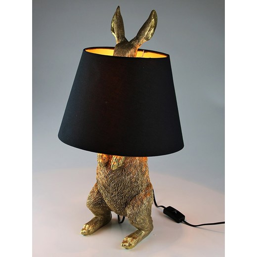 AM Design Lampa stołowa w kolorze złoto-czarnym - wys. 58 x Ø 30 cm ze sklepu Limango Polska w kategorii Lampy stołowe - zdjęcie 179431210