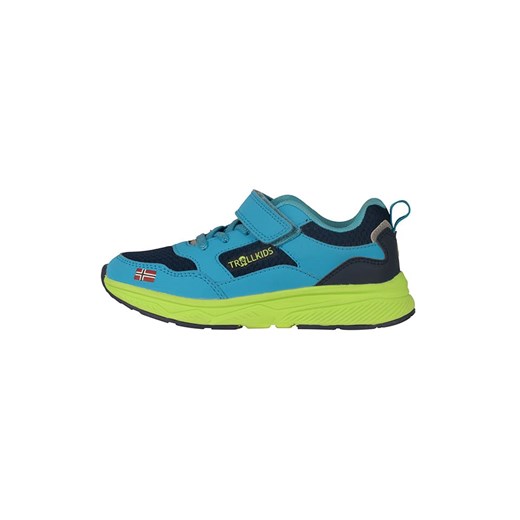 Trollkids Sneakersy "Haugesund" w kolorze niebiesko-czarno-zielonym Trollkids 39 okazja Limango Polska