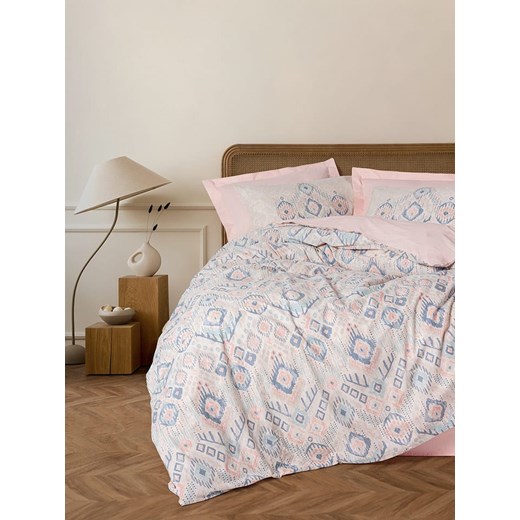 Colourful Cotton Komplet pościeli renforcé &quot;Mosola&quot; w kolorze jasnoróżowo-niebieskim ze sklepu Limango Polska w kategorii Pościele - zdjęcie 179433134