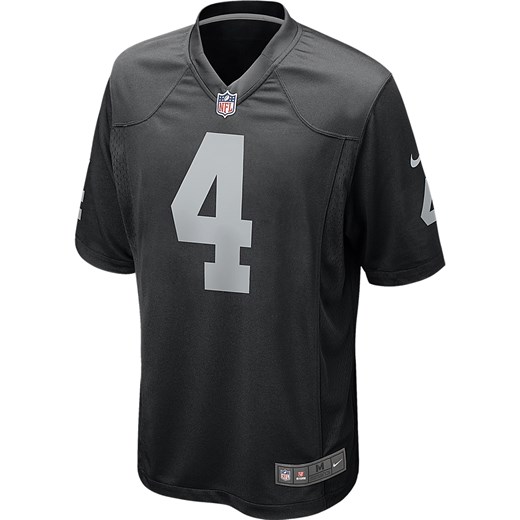 Męska koszulka meczowa do futbolu amerykańskiego NFL Las Vegas Raiders (Derek Carr) - Czerń ze sklepu Nike poland w kategorii T-shirty męskie - zdjęcie 179434832