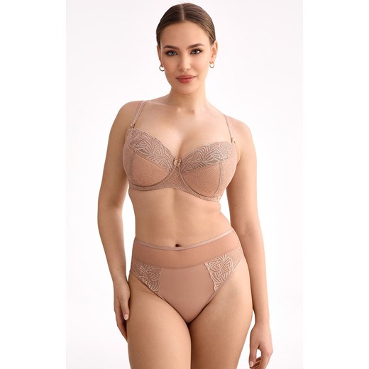 Biustonosz półusztywniany semi-soft beżowy Rina B150, Kolor beżowy, Rozmiar 65E, Ewa Bien ze sklepu Primodo w kategorii Biustonosze - zdjęcie 179436522