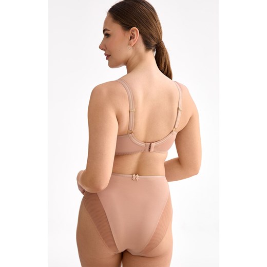 Biustonosz półusztywniany semi-soft beżowy Rina B150, Kolor beżowy, Rozmiar 65E, Ewa Bien ze sklepu Intymna w kategorii Biustonosze - zdjęcie 179437140