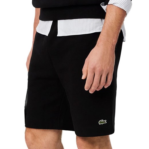 Spodenki męskie Lacoste GH9627-031 - czarne ze sklepu streetstyle24.pl w kategorii Spodenki męskie - zdjęcie 179437212