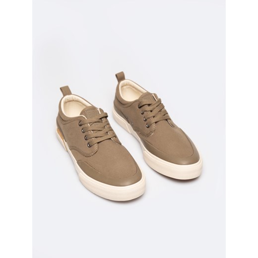 Trampki męskie niskie khaki RR174064 303 ze sklepu Big Star w kategorii Trampki męskie - zdjęcie 179438511