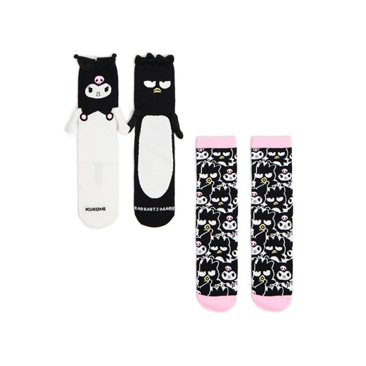 Cropp - 2 pack skarpet Kuromi i Bad Badtz-Maru - różowy Cropp 39-41 Cropp