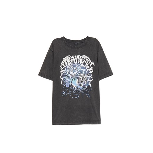 Cropp - Czarna koszulka z koncertowym motywem - czarny ze sklepu Cropp w kategorii T-shirty męskie - zdjęcie 179439174