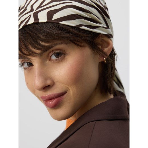Reserved - Wzorzysta apaszka - ciemnobrązowy Reserved ONE SIZE Reserved