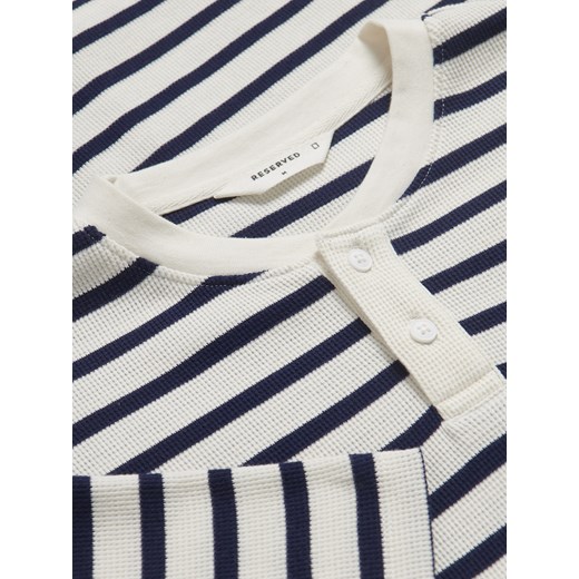 Reserved - T-shirt regular w paski - złamana biel Reserved XXL Reserved