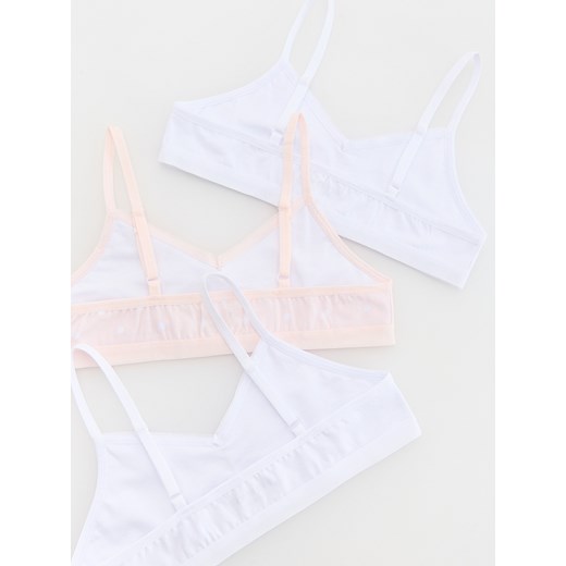 Reserved - Top na regulowanych ramiączkach 3 pack - biały Reserved 146/152 (10-11 lat) Reserved