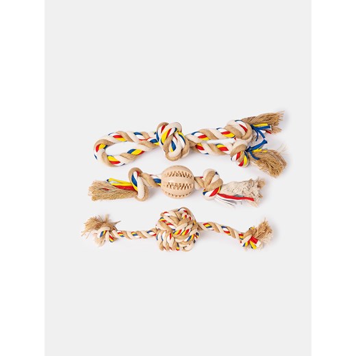 Sinsay - Szarpak dla psa 3 pack - brązowy Sinsay One Size Sinsay