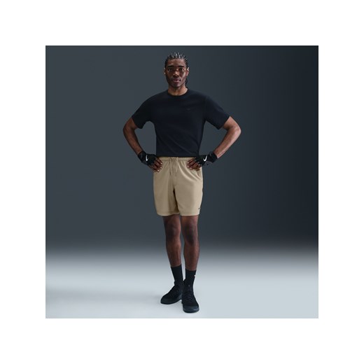 Męskie uniwersalne spodenki bez podszewki Dri-FIT Nike Form 18 cm - Brązowy Nike XXL Nike poland