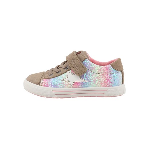 Lurchi Skórzane sneakersy w kolorze jasnobrązowym ze wzorem ze sklepu Limango Polska w kategorii Trampki dziecięce - zdjęcie 179443193