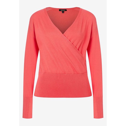 Sweter damski More & casual z dekoltem w serek z poliamidu 