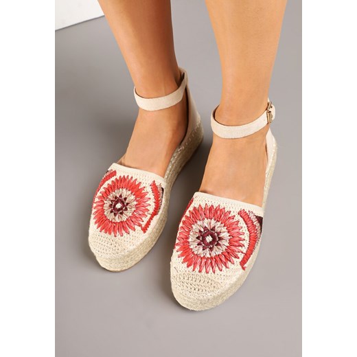 Espadryle damskie Renee z klamrą na platformie casual