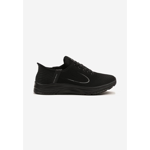 Czarne Buty Sportowe Sneakersy Ozdobione Geometrycznym Motywem Odalissea ze sklepu born2be.pl w kategorii Buty sportowe męskie - zdjęcie 179444332