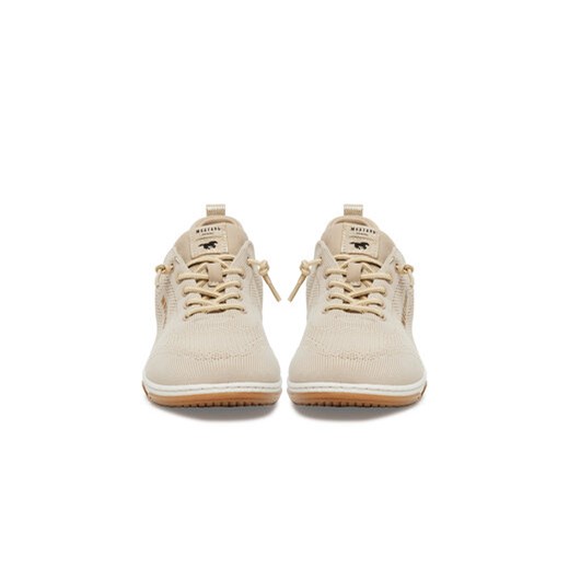 Buty sportowe damskie Mustang sneakersy wiązane na płaskiej podeszwie 