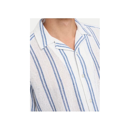 Koszula męska Only & Sons biała z krótkim rękawem casual 