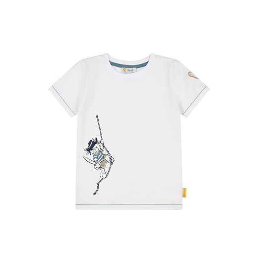 Steiff Koszulka w kolorze białym ze sklepu Limango Polska w kategorii T-shirty chłopięce - zdjęcie 179452570