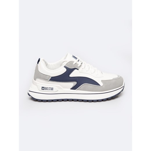 Sneakersy damskie biało-granatowe RR274A215 403 ze sklepu Big Star w kategorii Buty sportowe damskie - zdjęcie 179452592