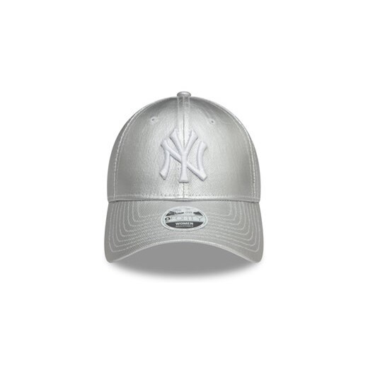 New Era Czapka z daszkiem New York Yankees Met Denim 9Forty 60595374 Srebrny New Era one size MODIVO
