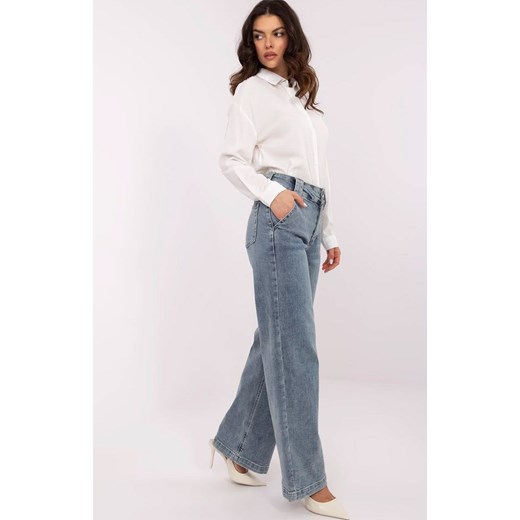 Niebieskie jeansy dad fit NM-SP-T360.66P, Kolor niebieski, Rozmiar S, FactoryPrice ze sklepu Primodo w kategorii Jeansy damskie - zdjęcie 179456712