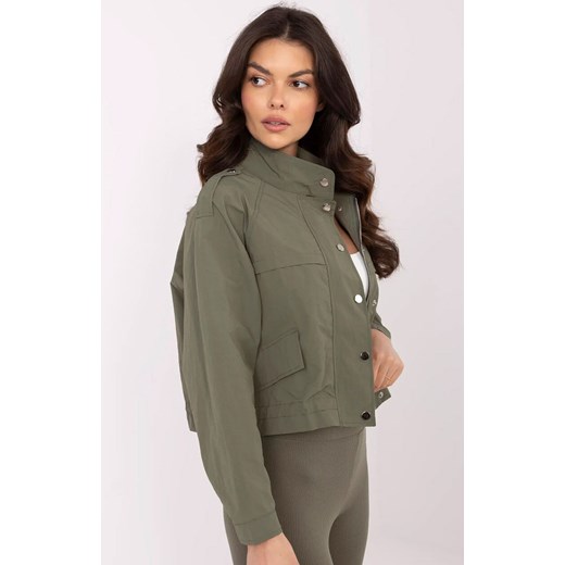 Khaki wiatrówka damska NM-KR-A2394.01, Kolor khaki, Rozmiar uniwersalny, VINCEOTTO ze sklepu Primodo w kategorii Kurtki damskie - zdjęcie 179456722