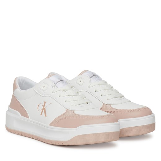 Buty sportowe dziecięce Calvin Klein na wiosnę białe