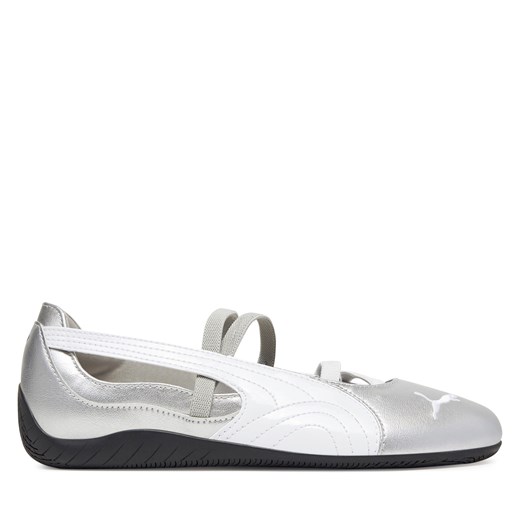 Baleriny Puma Speedcat Ballet Metallic Wns 401581 01 Srebrny ze sklepu eobuwie.pl w kategorii Balerinki - zdjęcie 179457153