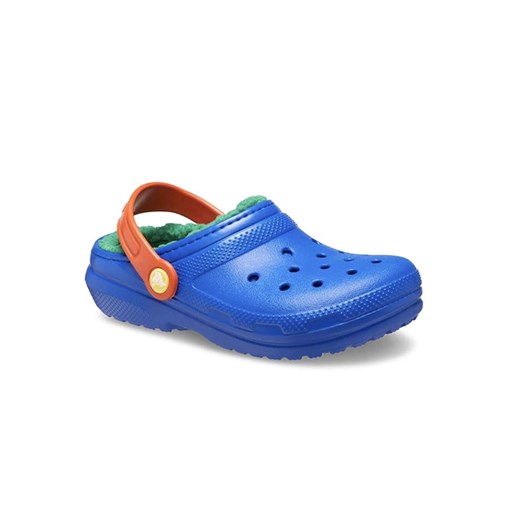 Crocs Chodaki &quot;Classic Lined&quot; w kolorze niebieskim ze sklepu Limango Polska w kategorii Klapki dziecięce - zdjęcie 179457803