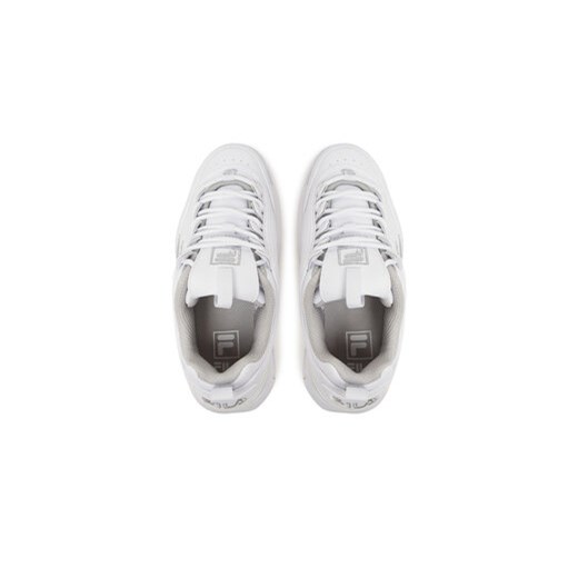 Białe buty sportowe dziecięce Fila wiązane 